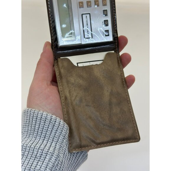 VTG Brown & Bigelow Auto Shut-Off LCD Pocket Foldup Calculator In Wallet READ - Picture 4 of 7